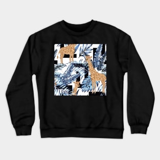 Giraffe in the jungle Crewneck Sweatshirt